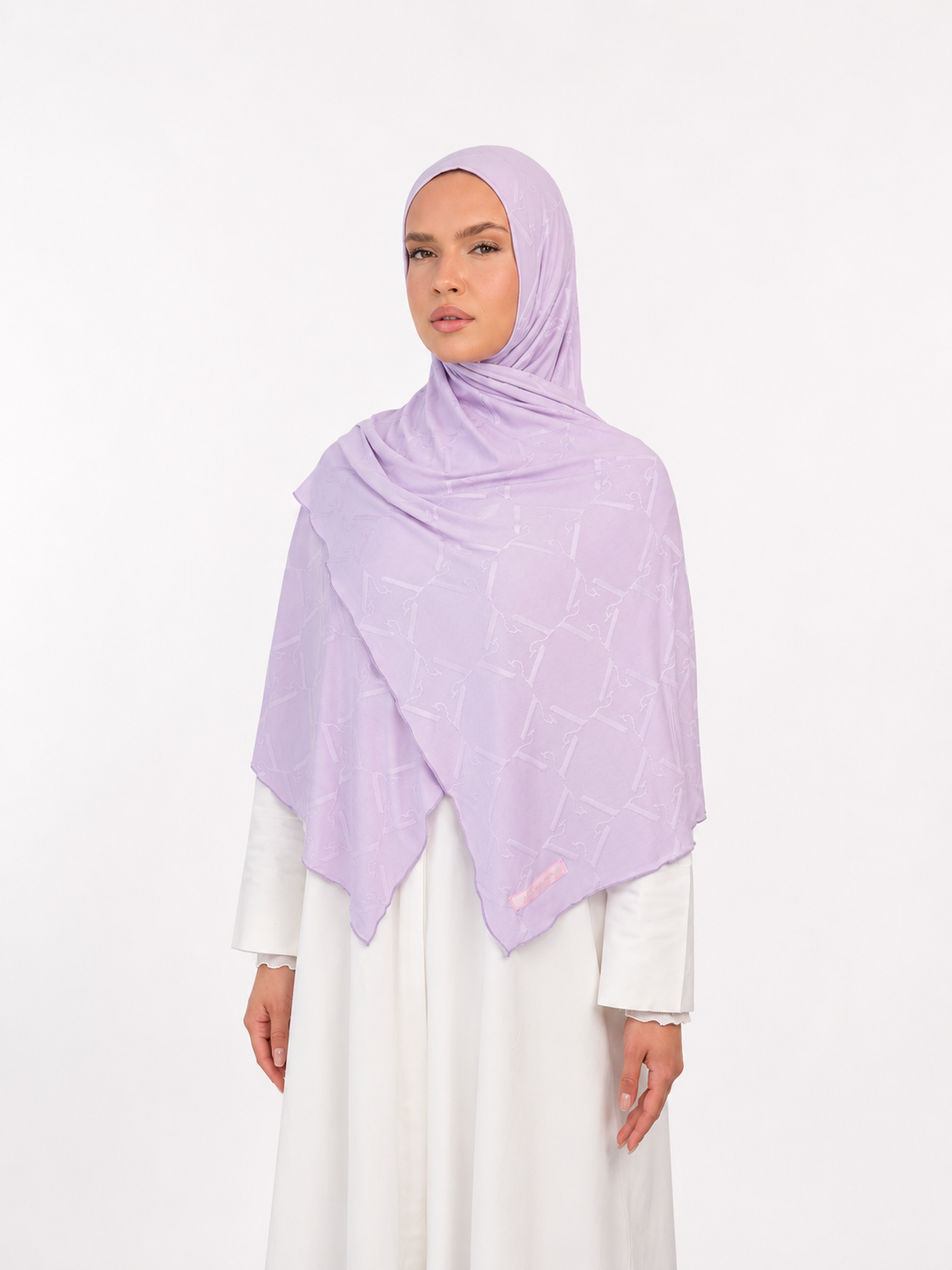 Monogram Scarf Lavender